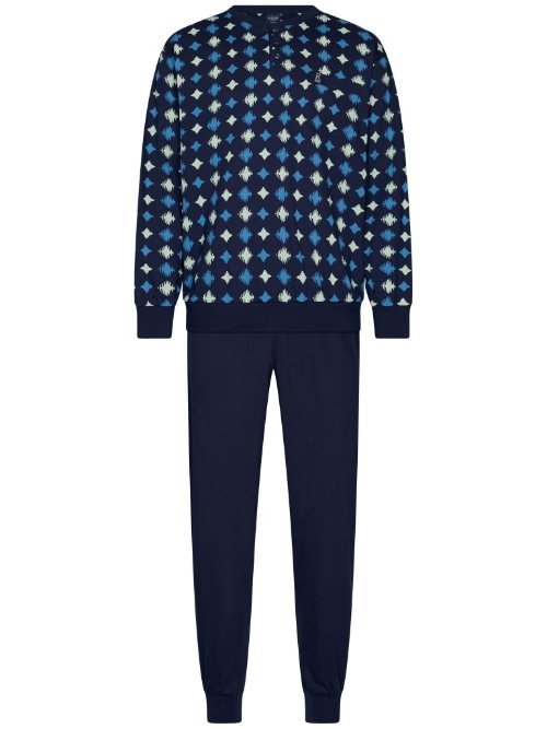 Robson Herren navy-blau pyjama