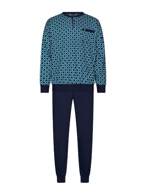 Robson Herren navy-blau pyjama