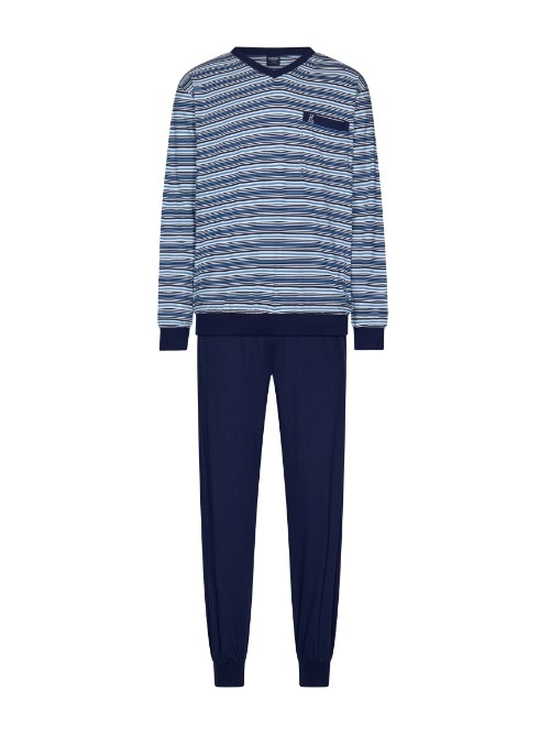 Robson Herren navy-blau pyjama