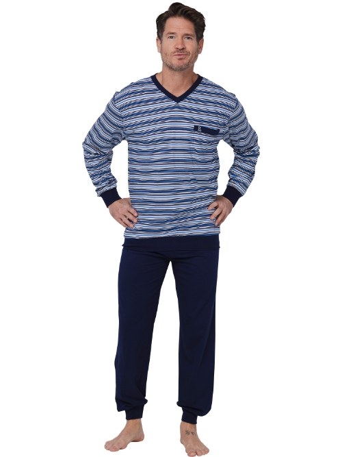Robson Herren navy-blau pyjama