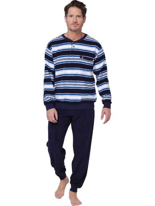 Robson Herren navy-blau pyjama