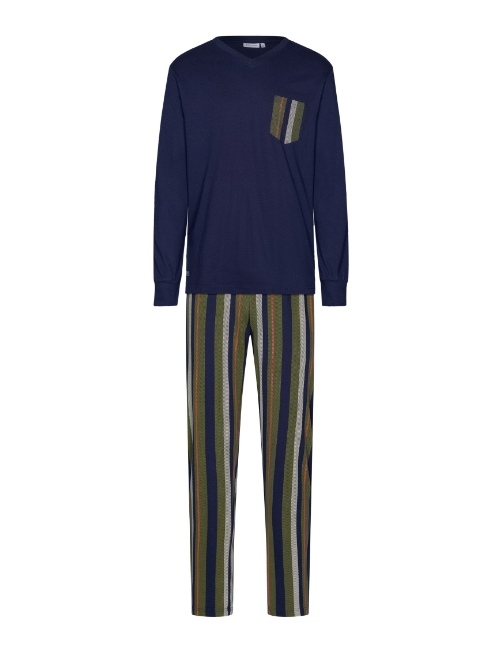 Pastunette Herren navy-blau pyjama