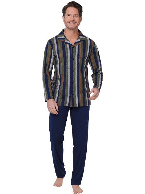 Pastunette Herren navy-blau pyjama