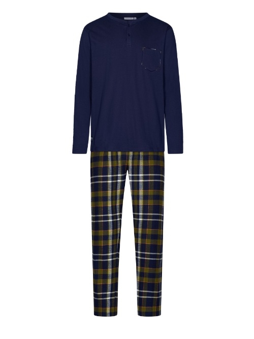 Pastunette Herren navy-blau pyjama