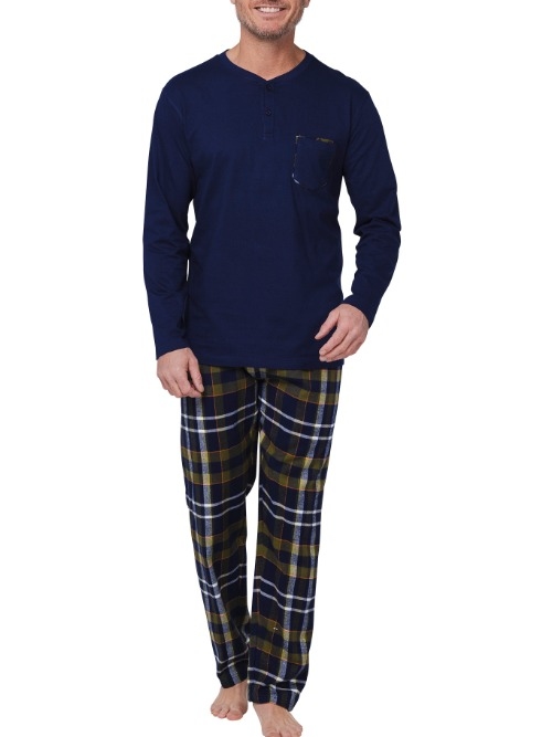 Pastunette Herren navy-blau pyjama