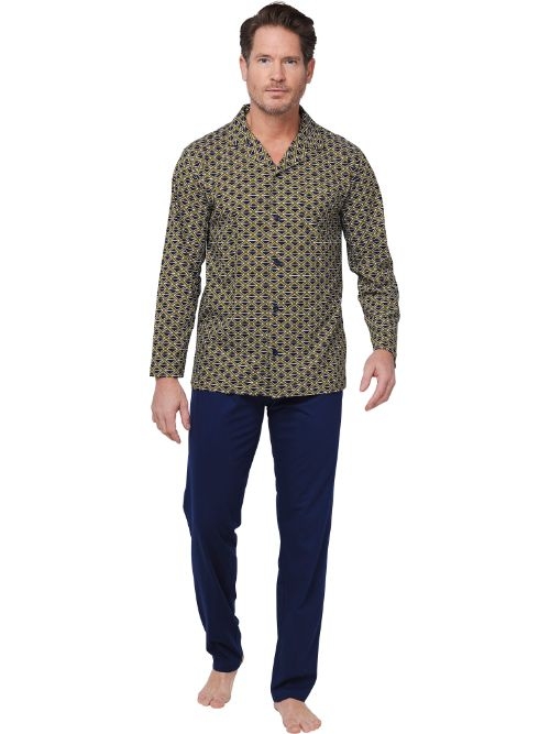 Pastunette Herren navy-blau pyjama