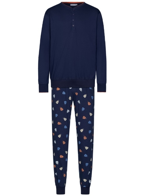 Pastunette Herren navy-blau pyjama