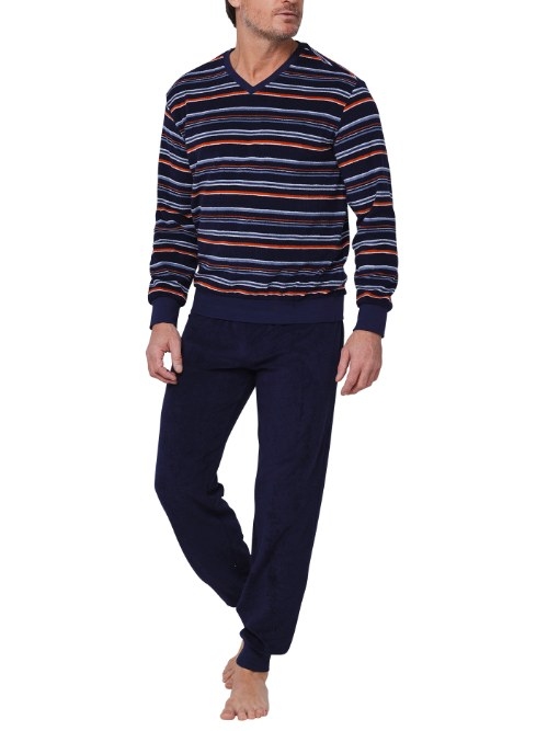 Pastunette Herren navy-blau pyjama