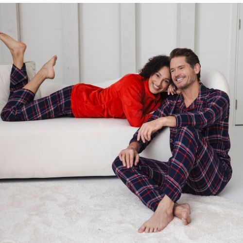 Pastunette Herren navy-blau pyjama