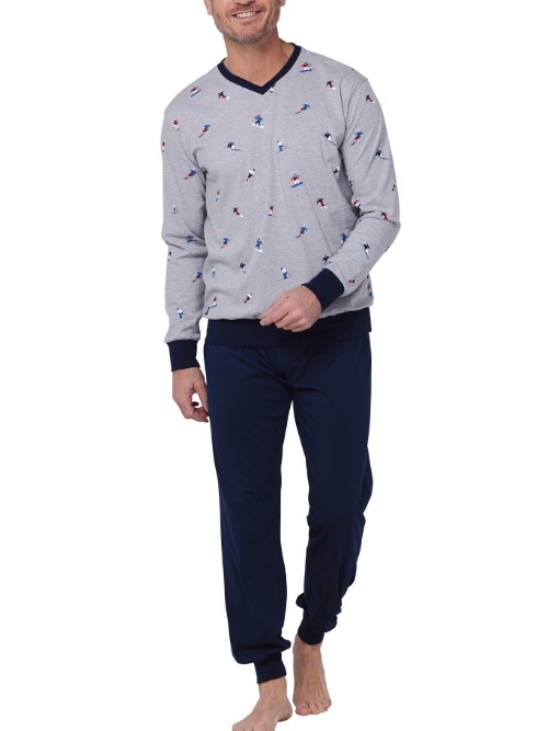 Pastunette Herren navy-blau pyjama