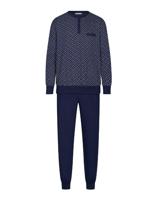 Pastunette Herren navy-blau pyjama