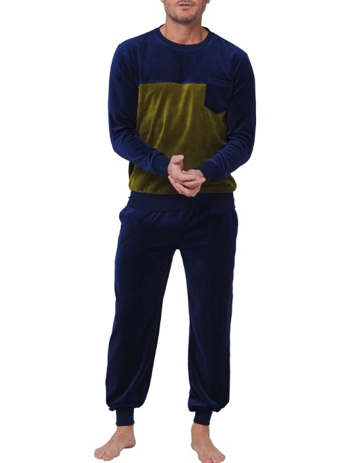 Pastunette Herren navy-blau pyjama