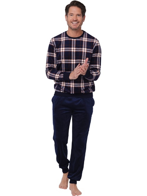 Pastunette Herren navy-blau pyjama