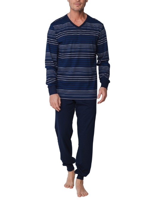 Pastunette Herren navy-blau pyjama