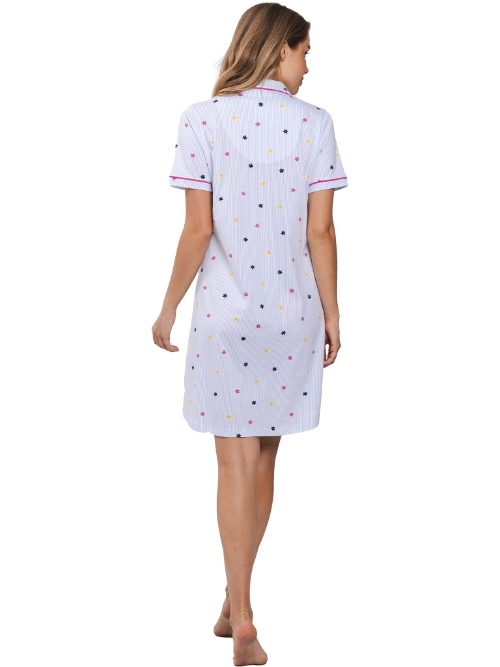 Rebelle Damen blau nachtkleid