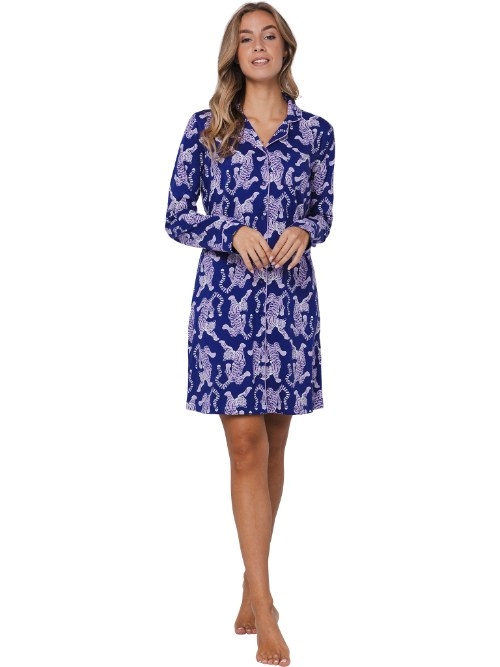 Rebelle Damen violett nachtkleid