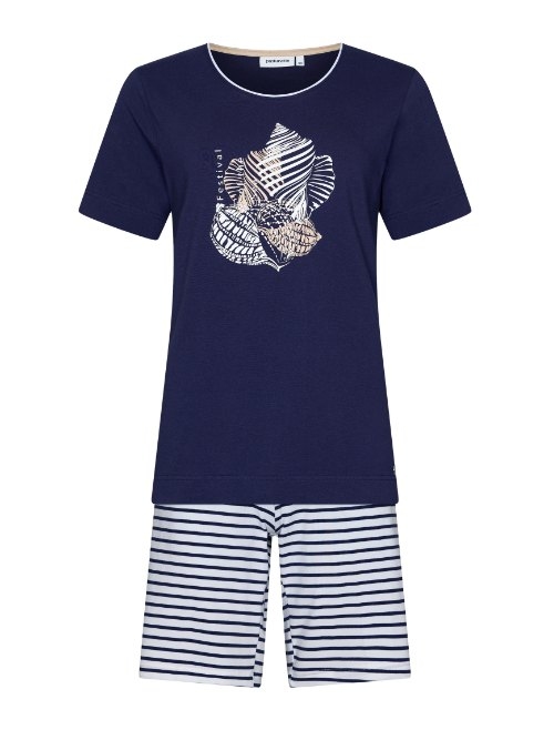 Pastunette Damen navy-blau shortama