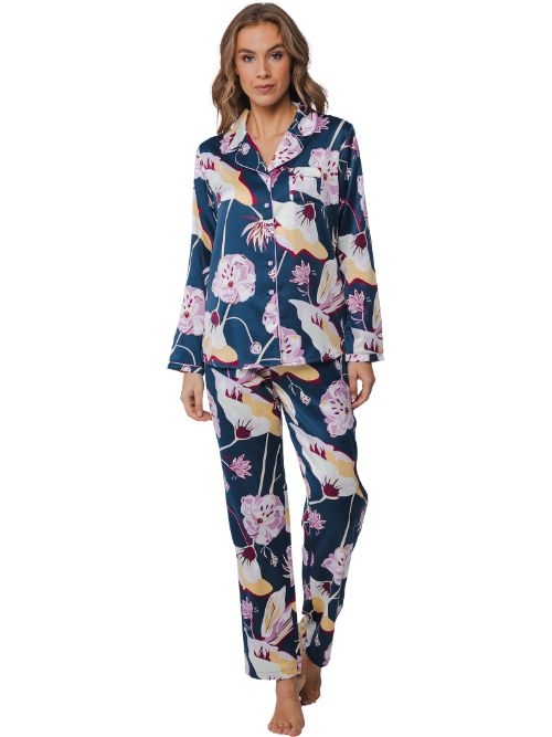 Pastunette Damen navy-blau pyjama