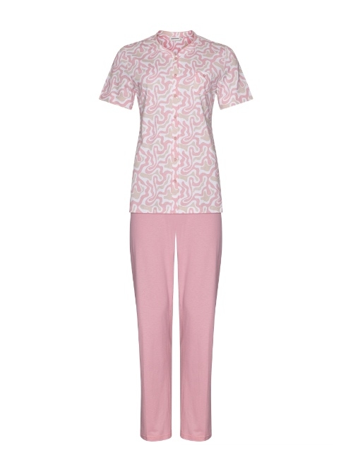 Pastunette Damen pink pyjama