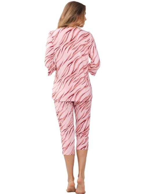 Pastunette Damen pink pyjama