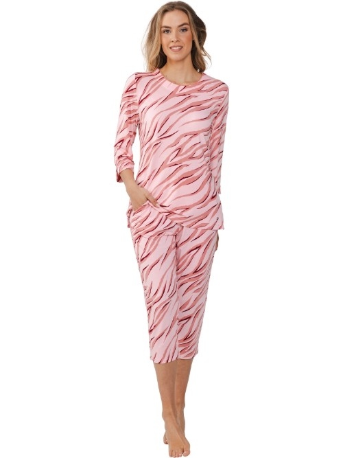 Pastunette Damen pink pyjama