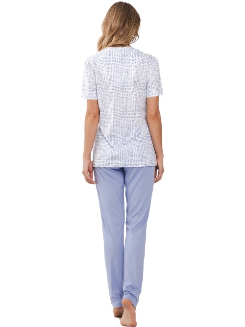 Pastunette Damen blau pyjama