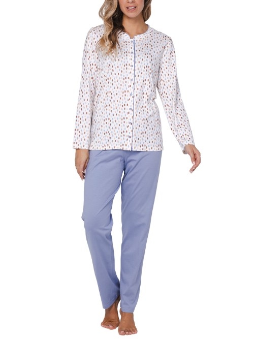 Pastunette Damen blau pyjama