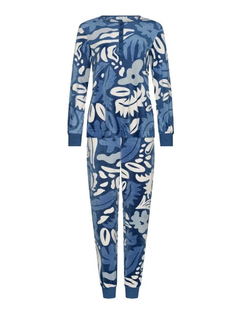 Pastunette Damen navy-blau pyjama