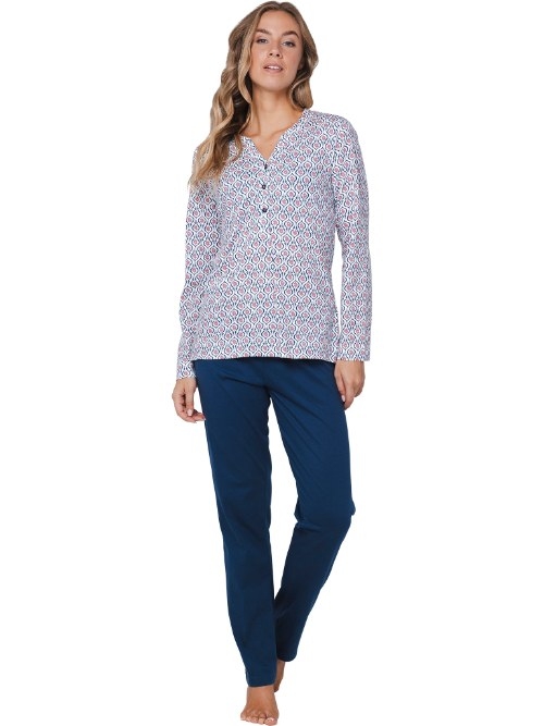 Pastunette Damen navy-blau pyjama