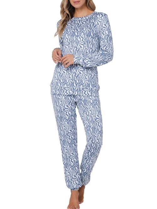 Pastunette Damen blau pyjama