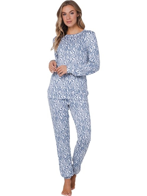 Pastunette Damen blau pyjama
