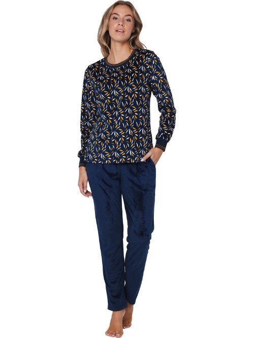 Pastunette Damen navy-blau pyjama