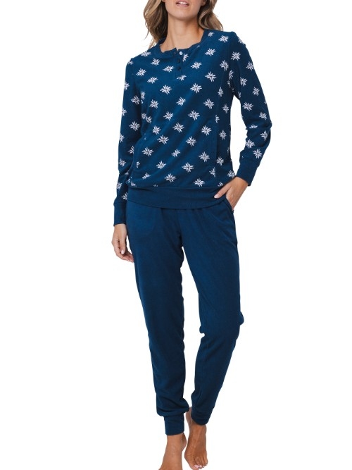 Pastunette Damen navy-blau pyjama