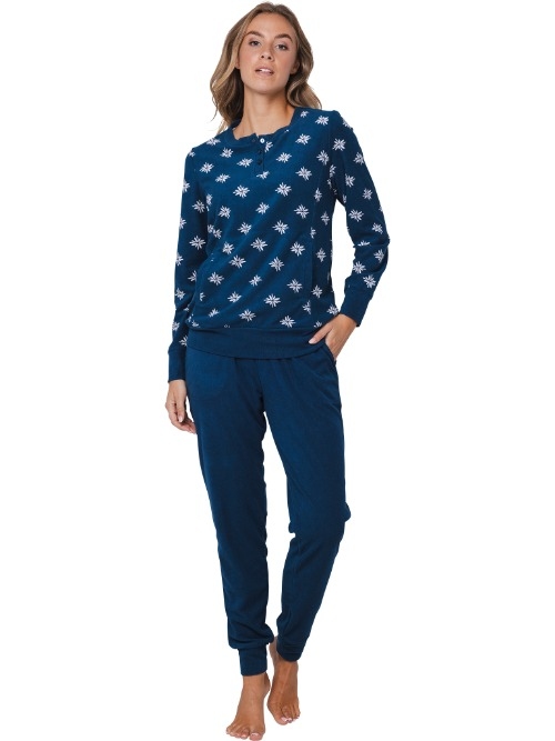 Pastunette Damen navy-blau pyjama