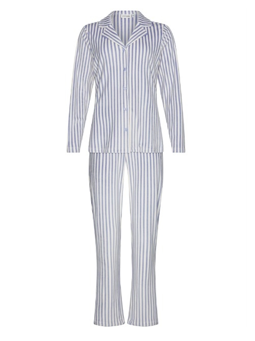 Pastunette Damen blau pyjama