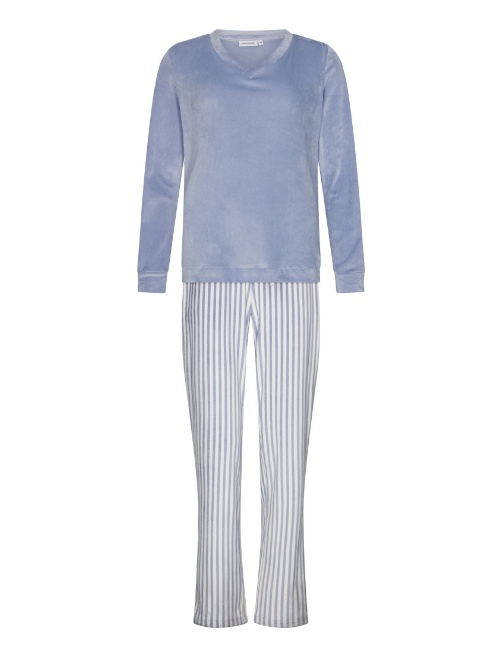 Pastunette Damen blau pyjama