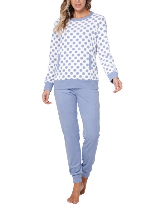 Pastunette Damen blau pyjama