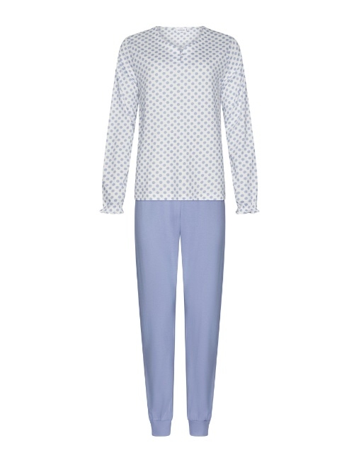 Pastunette Damen blau pyjama