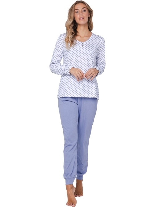 Pastunette Damen blau pyjama
