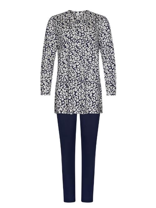 Pastunette Damen navy-blau pyjama