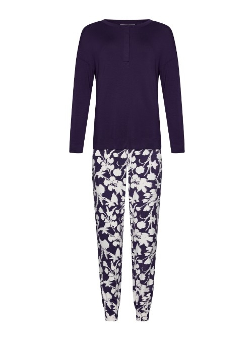Pastunette Damen violett pyjama