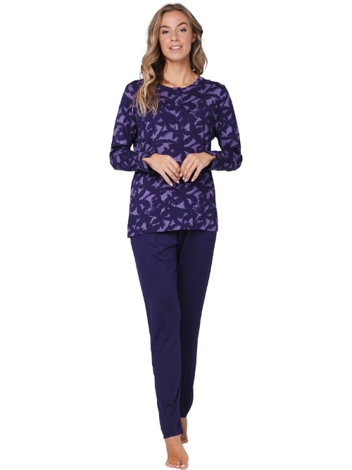 Pastunette Damen violett pyjama
