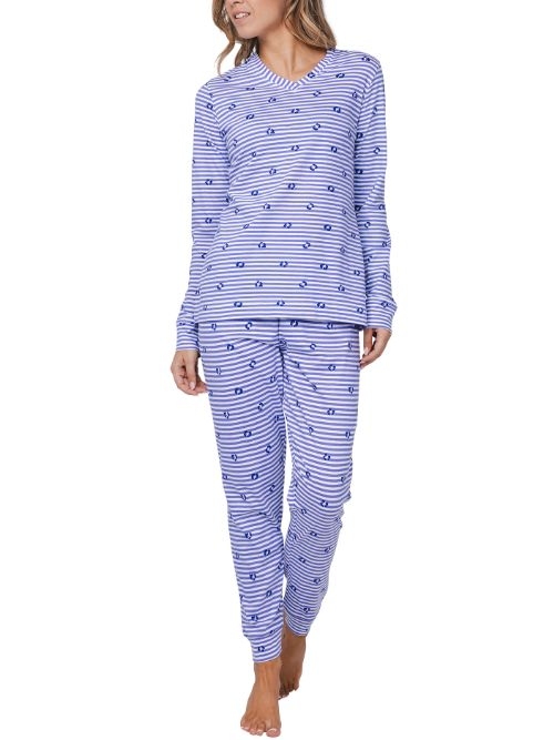 Rebelle Damen violett pyjama