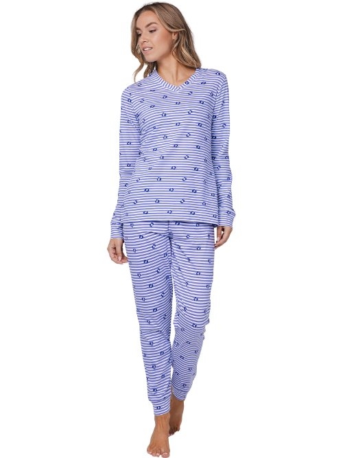 Rebelle Damen violett pyjama