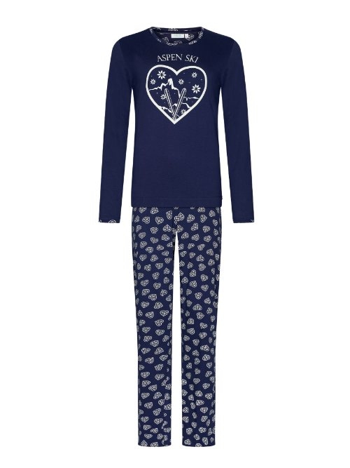 Rebelle Damen navy-blau pyjama