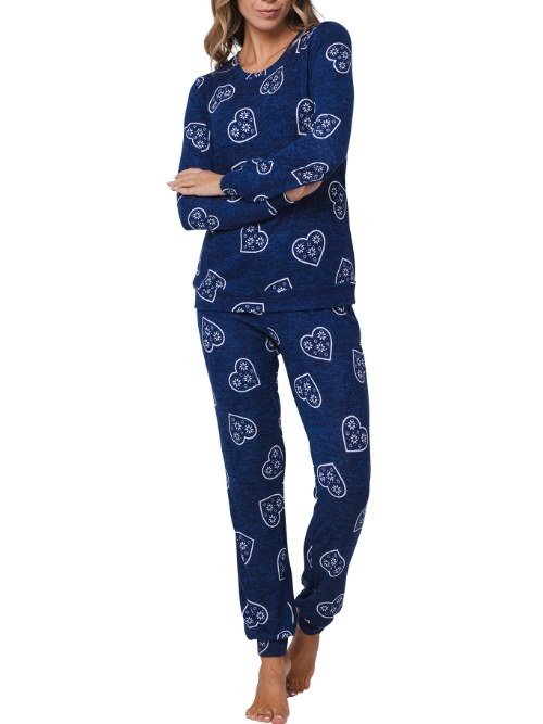 Rebelle Damen navy-blau pyjama