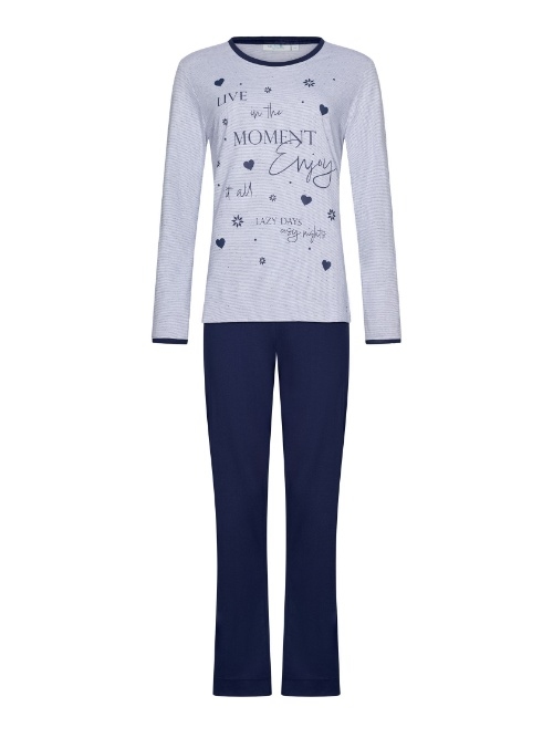 Rebelle Damen navy-blau pyjama