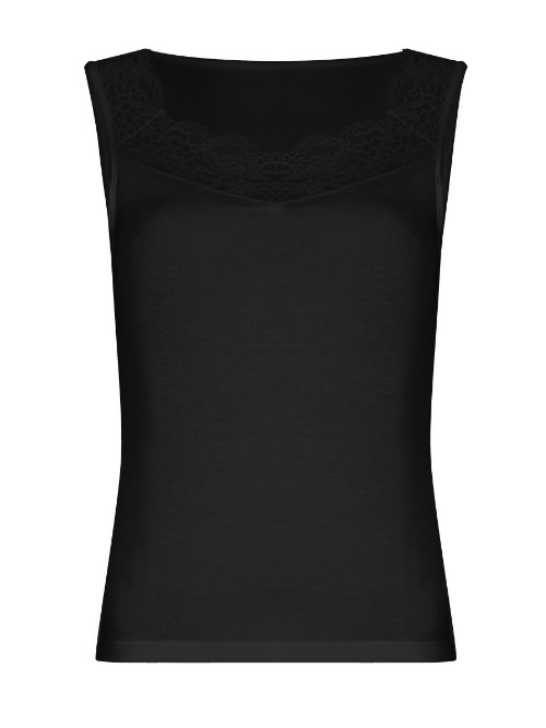 Pastunette Damen schwarz schlafshirt