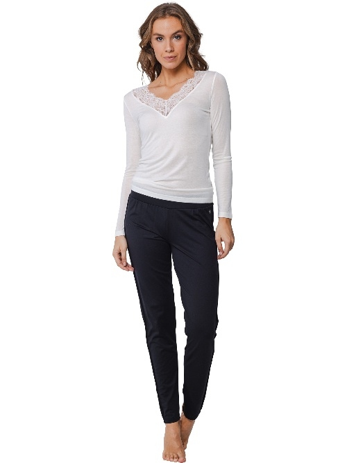 Pastunette Damen schneeweiß schlafshirt