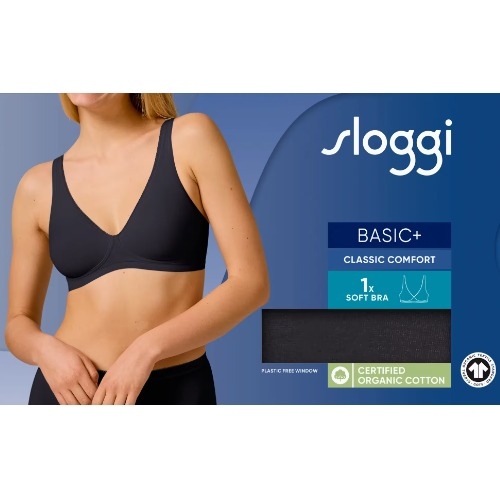 Sloggi Basic+ schwarz nicht geformter bh
